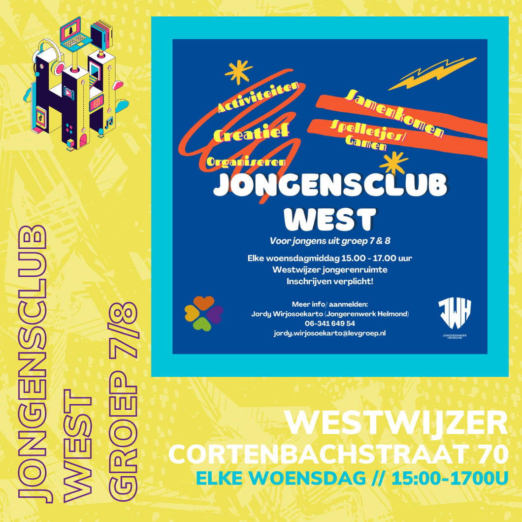 JONGENSCLUB WEST - ELKE WOENSDAG - 15:00-17:00U - WESTWIJZER